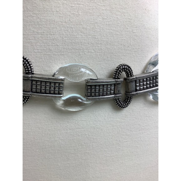 Chico’s Acrylic Rings Chain & Links Adjustable Belt Size OSFM EUC main image 12